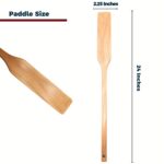 24″ Extra Long Wooden Paddle – Heavy Duty Cajun Cooking Stock Pot Spoon for Stirring and Mixing, Home Brewing Stock Pots Cajun Crawfish, Seafood and Crab Pot Boil Accessories
