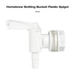FERRODAY 2 Pack Bottling Spigot for Bucket Homebrew Wine Making Beer Brew Barbed Outlet Faucet Premium Plastic Faucet Tap Easy to Use Faucet- 2 Pack Faucet