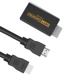 Hgowixx Wii HDMI Adapter, Wii to HDMI Converter with HDMI Cable?Black?