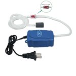 Aquapapa Aquarium Air Pump Kit for 3-20 Gallon Fish Tank, 3W 48GPH Oxygen Aerator for Sponge Filter with Air Stone, Airline Tubing, Check Valve, Hydroponic Air Bubbler Pump