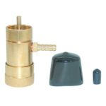 JoyTube Oxygen Regulator for Homebrewing, Oxygen Valve Solid Brass Adapter for Disposable Tanks with hose Barb Fitting