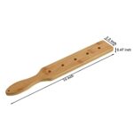 Bamboo Wood Paddle, 14 Inch Solid Durable Smooth Wooden Paddle with Airflow Holes for Adults and Kids