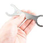 Faucet Spanner Home Brewing Wrench, Stainless Steel Superior Tool Multi-function Spanner Wrench for Tap Beer Tower Coupler Multi-Use Faucet Key Tool Removal, 1PCS Sliver
