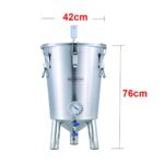 Fermentation tank for home brewing 65 liters Stainless steel conical fermenter Storage keg,