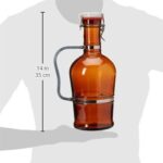 2 Liter Growler with Metal Handle- Amber