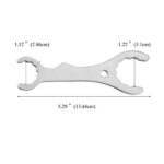 SnowTing 2PCS Faucet Wrench Spanner Home Brewing Stainless Steel Superior Tool Multi-function Spanner Wrench for Tap Beer Tower Coupler Multi-Use Faucet Key Tool Removal Sliver