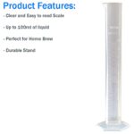 Home Brew Hydrometer and 300mm Brewing Dial Thermometer and 100ml Trial Jar – Home brew Equipment Pack