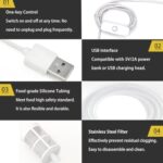 USB Electric Beer Siphon, Food Grade Wine Transfer Pump Auto Siphon Portable Self Priming Pump for Bottling Home Brew Wine, Beer, Mead, Water, Beverages and Kombucha No Mess 2L/Min Low Noise