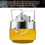 MRbrew Beer Floating Ball Silicone Dip Tube Kit, Get the Clearest Beer, Stainless Homebrew FermZilla Cornelius Corny Pin Lock Ball Lock Keg Fermenter Clean Beer Float Ball Extractor 31” Silicone Hose