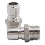 2 Pack 1/2″ MPT Home Brewing 304 Stainless Steel male Quick Disconnect Homebrew Connector Sanitary Fitting
