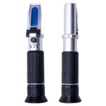 Brix Refractometer with ATC 0-32% Sugar Content Meter Dual Scale-Specific Gravity 1.000-1.130 and Brix 0-32%, Homebrew Kit