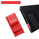 RCM Jig, RCM Clip Tool Short Connector for N-Switch Joycon Jig Dongle for NS Recovery Mode, Used to Modify the Archive, Play the Simulator(Red)