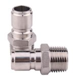 DERNORD Stainless Steel Male Quick Disconnect MPT 1/2″ Homebrewing Connector Sanitary Fitting Pack of 2