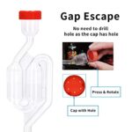 3ct. Twin Bubble Airlocks Set, Airlocks for Fermenting,Air Lock Ferment for Brewing Beer Wine Homebrew for Fermenting Carboy Mason Jar with #6 Stoppers and Grommets