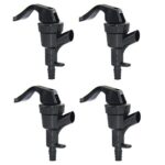 PERA 4 Pack Black Plastic Squeeze Draft Beer Dispensing Picnic Tap faucet Party Pump Keg Squeeze Lever Tap Faucet Liquid Dispenser Tap homebrew