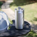 TMCRAFT 128OZ Stainless Steel Mini Keg, Portable beer growler with Exhaust Valve Designed Cap to Keep Beverage Fresh