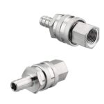 FERRODAY Stainless Steel Quick Disconnect Set 1/2 NPT Female Disconnect 1/2″ Barb Brewing Quick Disconnect For Wort Pumps for Wort Chiller Connectors for Ball Valve Hose Fitting & O-rings