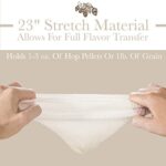 CM 14″ Hops and Grain Muslin Steeping Bag – Beer Brewing Bags (Pack of 5) – Microbrew, Homebrew Filtering Accessories