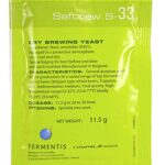 3 Packs of Safbrew S-33 Dry Yeast 11.5g