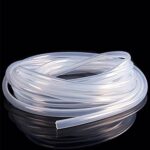 JUNZHIDA Silicone Tubing 8mm ID x 11mm OD Silicone Rubber Tube Food Grade for Pump Transfer, Homebrew Tube 16.4ft