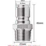 Stainless Steel Male Quick Disconnect,Male NPT 1/2″ Homebrewing Quick Connector 2 Pack