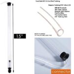Auto-Siphon 15″ For Beer/Wine Bucket Home Brewing, with 4.3 Feet of 5/16 Tubing and Clamp, Auto-siphon Mini