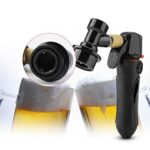 Portable Homebrew Keg Charger Handheld CO2 Injector Draft Beer Dispenser for Homebrew Soda Valve(black)