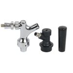 YaeBrew Stainless Steel Stem Beer Tap Faucet with Ball Lock disconnect chromed body HomeBrew Kit