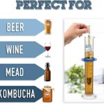 Hydrometer | Monitor and Test Your Homebrew | Homebrewed Beer, Wine, Mead, Cider, and More | Easily Measure Specific Gravity