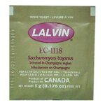 2x Lalvin EC-1118 Champagne Yeast 5g Sachet 18% Homebrew Wine Making 4.5L-23L