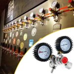 SKYTOU Dual Gauge CO2 Regulator, Keg Beer Regulator CGA-320 Inlet for Draft Beer Homebrew Kegerator Dispensing Regulator