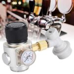 0-90 PSI Mini CO2 Regulator, Aluminium CO2 Regulator Charger Gas Ball Lock Home Brew Gas Disconnect Draft Beer Kegerator