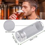 Beer Dry Hopper Filter,300 Micron Mesh Stainless Steel Hop StrainerCartridge,Homebrew Hops Beer & Tea Kettle Brew Filter by Fashionclubs(18cm x 7cm)