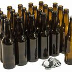 North Mountain Supply – ABB-CC-24 12 Ounce Long-neck Amber Beer Bottles – Case of 24 – Includes Crown Caps