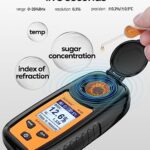 Aicevoos Digital Sugar Brix Refractometer brix Meter Automatic Temperature Compensation Range 0-35%?±0.2% Precision, Perfect for Fruits, Juices, Vegetables, Drinks and Coffee…