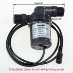 bayite BYT-7A014 DC 12V Solar Hot Water Heater Circulation Pump Low Noise 3M Discharge Head 2.1GPM