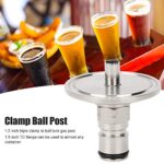 Aqur2020 1.5in Gas Lock Post Adapter Tri Clamp to Ball Connector Homebrew Beer conry keg Beer Brewer Fitting Brewing Accessory