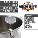 The Weekend Brewer Homebrew Kettle Clip On Thermometer, ClipTherm1