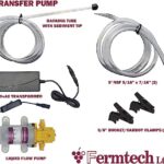 Fermtech Household Electric Wine Beer Liquid Transfer Pump, Self-Priming Suction Pump Anti Gravity Liquid Filling Machine 4-5L/MIN 80W Lift 30M 0.6Mpa