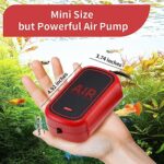 ZSPET 1.5W Mini Ultra Quiet Aquarium Air Pump?Oxygen Pump with Accessorie, Fish Tank Gas Output Pump, for 15-Gallon Small Size Fish Tank